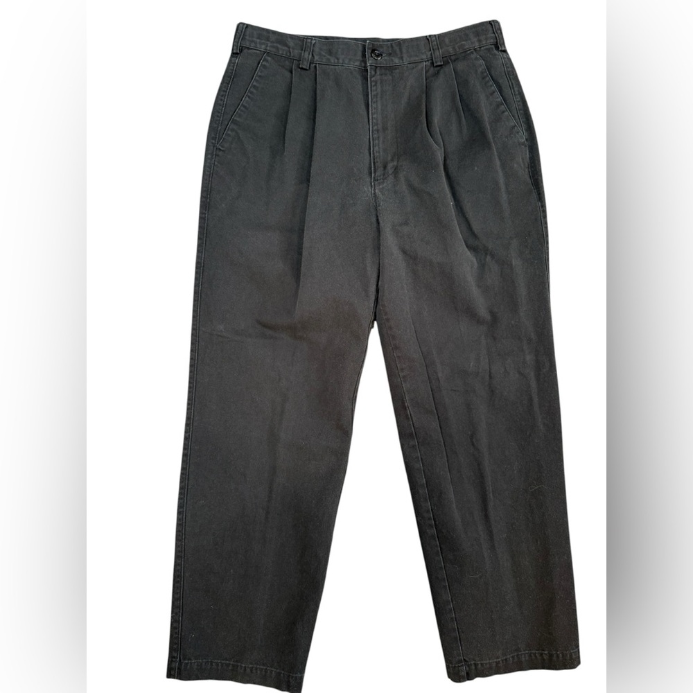 Lucchese Men's Classic Fit Pleated‎ Front Black Dress Pants - 33 X 30